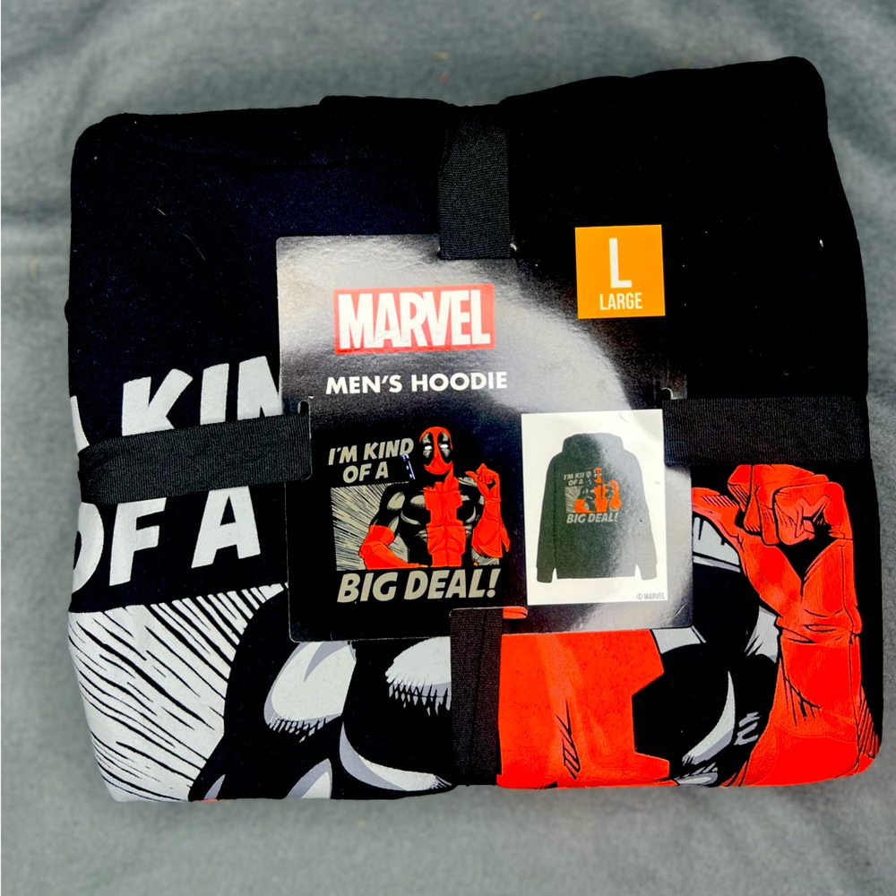 Marvel Deadpool I'm “Kind of a Big Deal” Hoodie Sweatshirt (Size L)